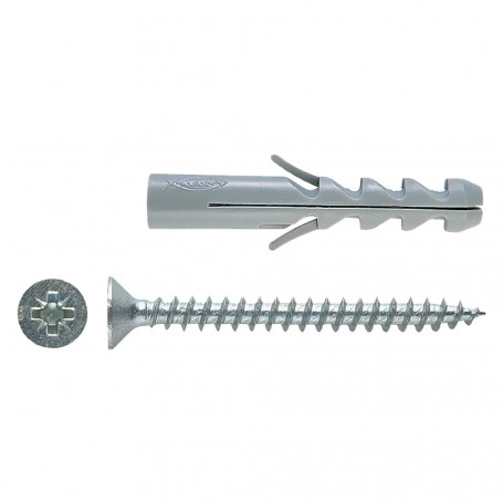 TASSELLO NYLON CON VITE 'SV' 'S8V' Ø   8 x 40 - vite 5x50 mm