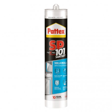 SIGILLANTE NEUTRO 'PATTEX SP101 SANITARY' bianco
