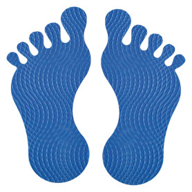 TAPPETO ANTISCIVOLO  FOOT  8 pz