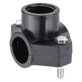 PRESA A STAFFA IN POLIPROPILENE  diametro  32 x 3/4 - pz 2