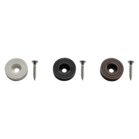 SOTTOSEDIA CON VITE  diametro  mm 28  - pz. 8 bianco