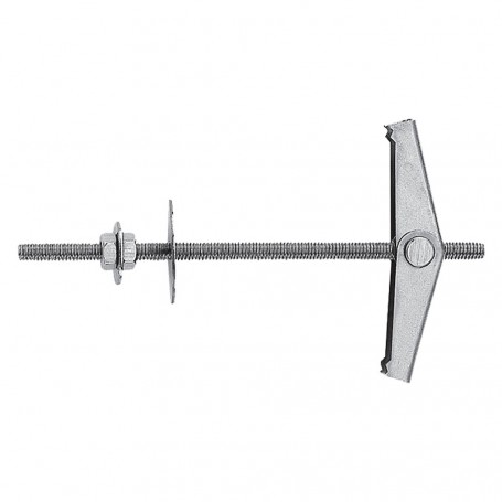 ANCORA A SOFFITTO ACCIAIO CON BARRA E DOPPIO DADO 'KDD4'  M4 x  95 mm