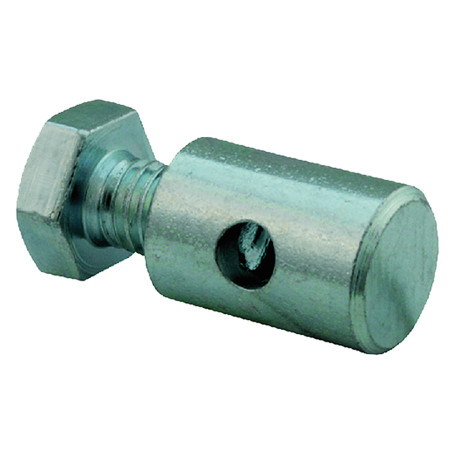 MORSETTO VITE IN TESTA  diametro  totale 8 - vite M5 - foro 3 (pz 10)