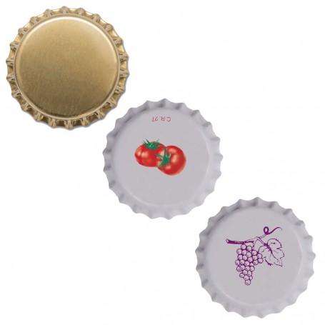 TAPPO A CORONA ø mm 26 'pomodoro'