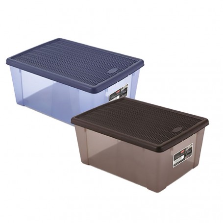 SCATOLA MULTIUSO 'ELEGANCE BOX' 'XXL' cm 59 x 39 x h 35 navy/navy