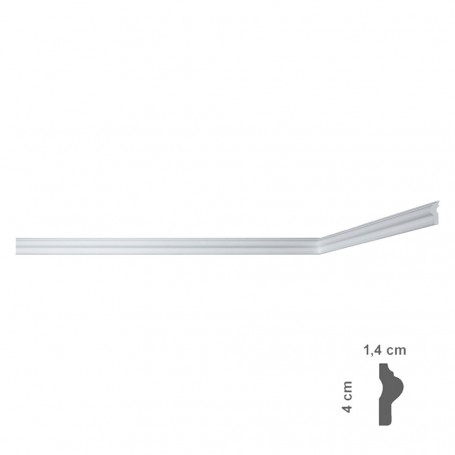 CORNICE DECORATIVA PER SOFFITTO mod. 'I709' - mm 14 x  40