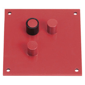 PIASTRA PIEGAFERRO cm 25 x  20  diametro  mm 22