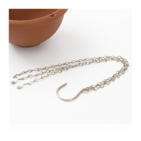 CATENA P\VASO PENSILE IN PLASTICA BASKET