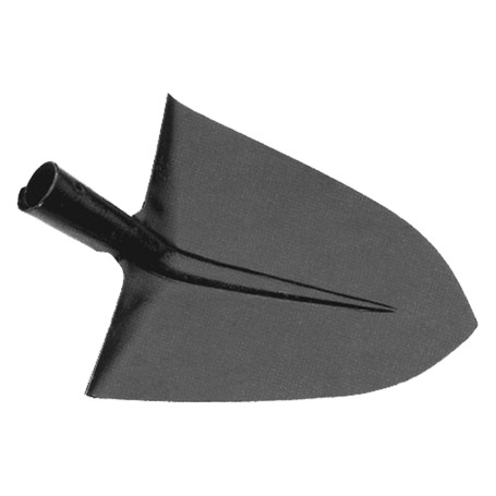 BADILE A PUNTA CON SPALLA senza manico - n.00 con rinforzo