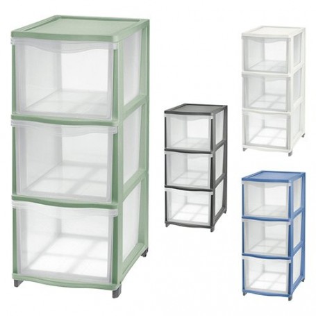 CASSETTIERA 'COVER LINE' colore trasparente/panna