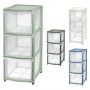 CASSETTIERA 'COVER LINE' colore trasparente/panna