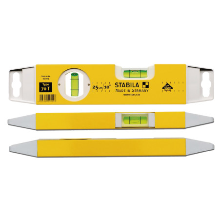 LIVELLA A DUE FIALE TASCABILE  70 T  cm 25