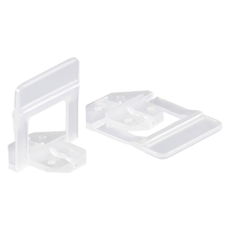 BASE LIVELLANTE  3D  CON FERITOIA PER CUNEO H. mm 12 - cf. 250 pz