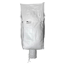 SACCONE IN POLIPROPILENE CON VALVOLA DI SCARICO  BIG BAG  bocca di carico a caramella