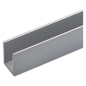 PROFILO PER FAI DA TE TIPO  U  mm 10 x 15 x 1 - mt 2 col.argento