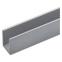 PROFILO PER FAI DA TE TIPO  U  mm 10 x 15 x 1 - mt 2 col.argento