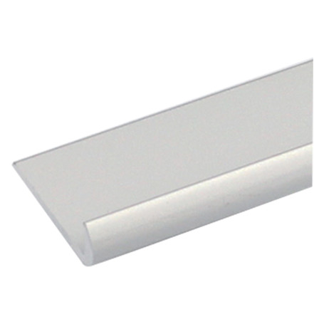 PROFILO PER FAI DA TE TIPO  UNGHIETTA  mm 25 x 1 - mt 2 col.argento