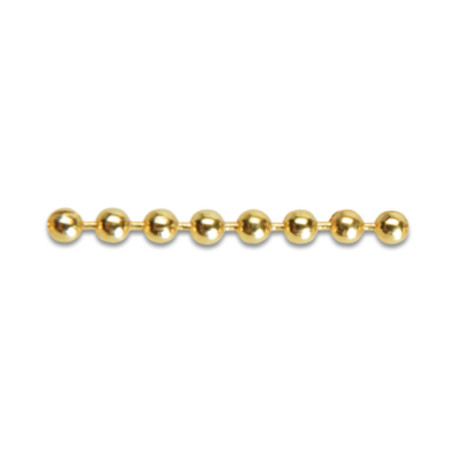CATENA A PERLINE OTTONE LUCIDO D 4