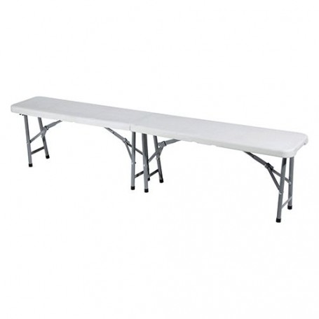 PANCA PIEGHEVOLE 'CATERING' cm 183 x  28 H 44 cm - col.bianco