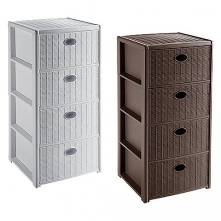 CASSETTIERA 'ELEGANCE' cm 40x40xh80 - bianca