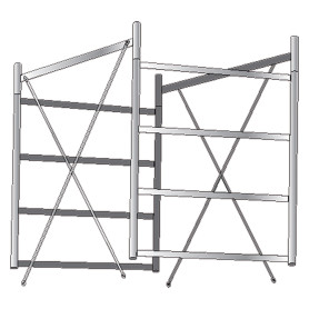 ALZATA COMPLETA PER TRABATTELLO per Gigante - h. 1