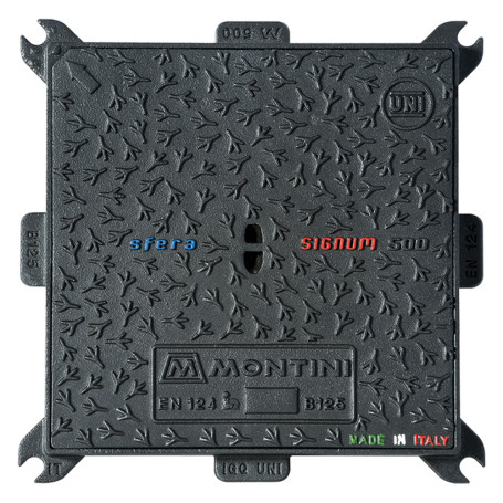CHIUSINO IN GHISA CLASSE B125 SIGNUM - 30 x 30 - Kg 6