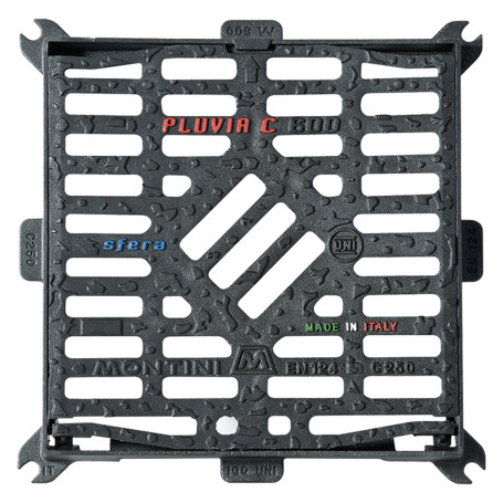 CADITOIA IN GHISA  PLUVIA C  50 x 50 - Kg 20