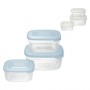 CONTENITORE QUADRO SET 'FRIGO BOX' acqua trasparente