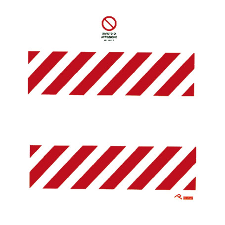 CARTELLO  DIVIETO DI AFFISSIONE  cm 180 x 98