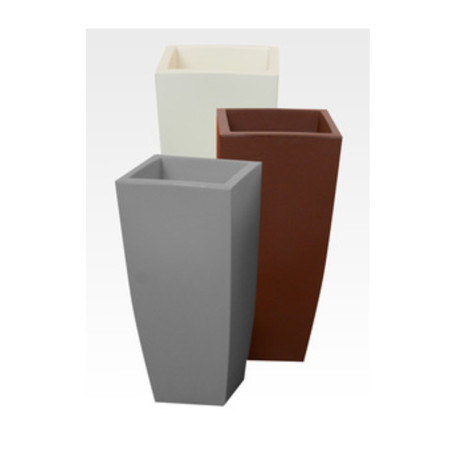 VASO STILO SQUARE 33X33XH70 CM GHIACCIO