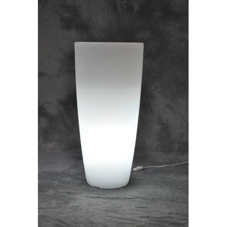 VASO STILO ROUND BRIGHT D 33X70CM LUCE BIANCA