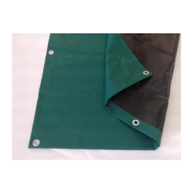 TELONE PE PESANTE C\OCCHIOLI 240 G VERDE  6 X  8 M