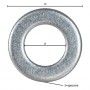 RONDELLA PIANA INOX A2 M  4 - 3
