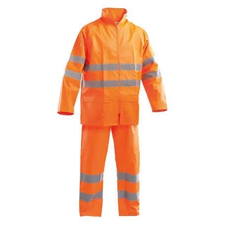 GIACCA E PANTALONE IMPERMEABILI ALTA VISIBILITA  XL