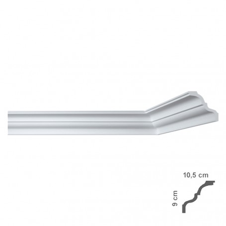 CORNICE DECORATIVA PER SOFFITTO mod. 'I777' - mm 105 x  90