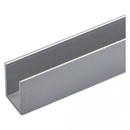 PROFILO PER FAI DA TE TIPO 'U' mm 10 x  10 x  1 - mt 2 col.argento