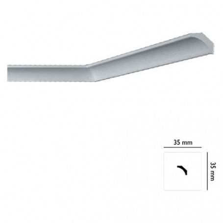 CORNICE DECORATIVA PER SOFFITTO mod. 'I705' - mm 35 x  35