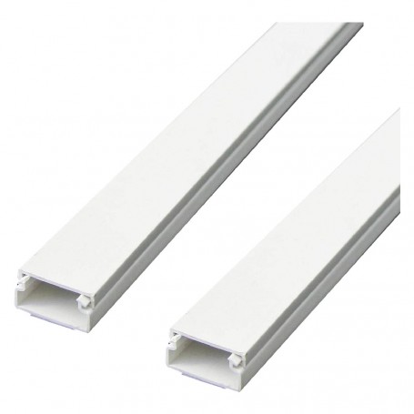 CANALINA PASSACAVI ADESIVA mm 20 x 10 - 2 pezzi da 1 metro