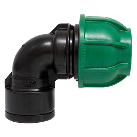 GOMITO A 90 CON DERIVAZIONE FEMMINA  diametro  20 x 1/2 - PN 10