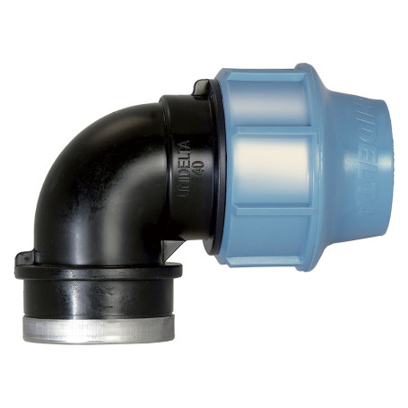 GOMITO A 90 CON DERIVAZIONE FEMMINA  diametro  25 x 3/4