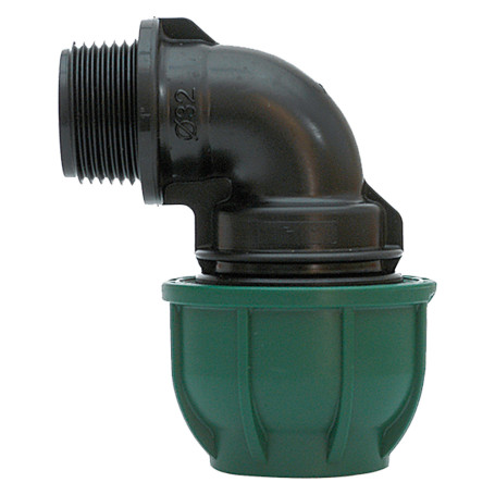 GOMITO A 90 CON DERIVAZIONE MASCHIO  diametro  25 x 3/4 - PN 12