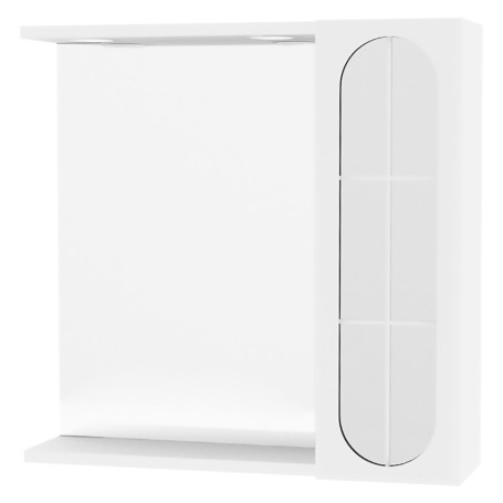 SPECCHIERA DA BAGNO PENSILE SINGOLO  INA  cm 57 x 16 x h.57 - laccato bianco