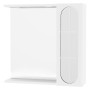SPECCHIERA DA BAGNO PENSILE SINGOLO  INA  cm 57 x 16 x h.57 - laccato bianco