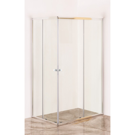 BOX DOCCIA CRISTALLO DUE PORTE  ACQUA MARINA  cm 70 x 120 - H 185