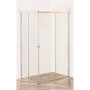 BOX DOCCIA CRISTALLO DUE PORTE  ACQUA MARINA  cm 70 x 120 - H 185