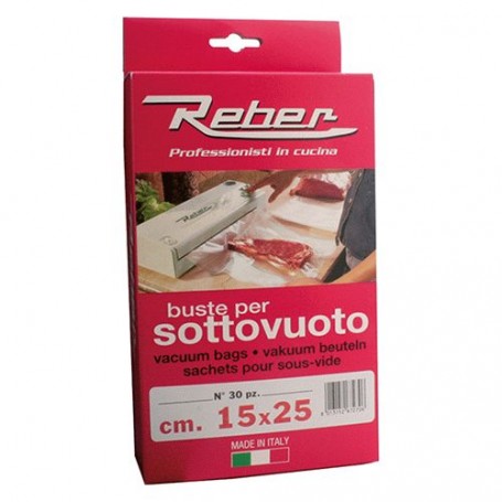 SACCHETTI PRETAGLIATI PER SOTTOVUOTO 20 x 30 cf. 20 pz