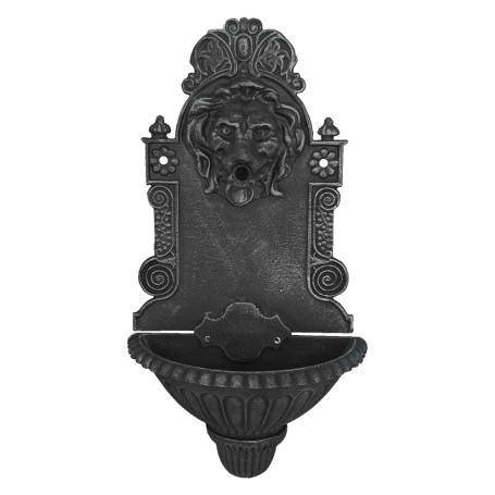 FONTANA A PARETE MODELLO  LEONE  antracite -  diametro  foro 20 mm.
