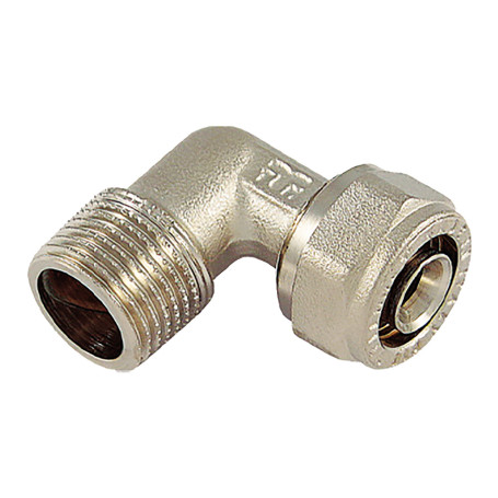 RACCORDO A STRINGERE CURVO  1604  20 x 1/2 - maschio