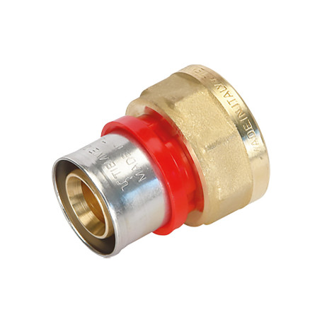 RACCORDO A PRESSARE DIRITTO  1652CT  20 x 1/2 - femmina