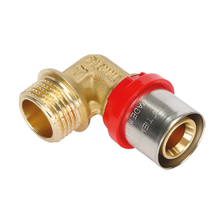 RACCORDO A PRESSARE CURVO  1654CT  20 x 1/2 - maschio